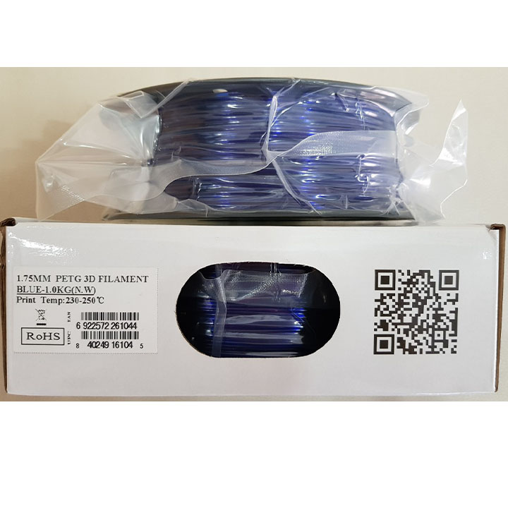 Nhựa in 3d ESUN PETG màu Blue (Xanh Lam trong suốt) 1Kg/Cuộn