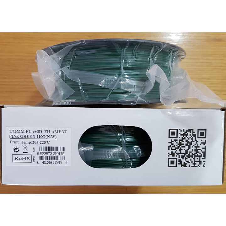 Nhựa in 3d ESUN PLA+ màu Pine Green (Xanh Lá Thông) 1kg/Cuộn