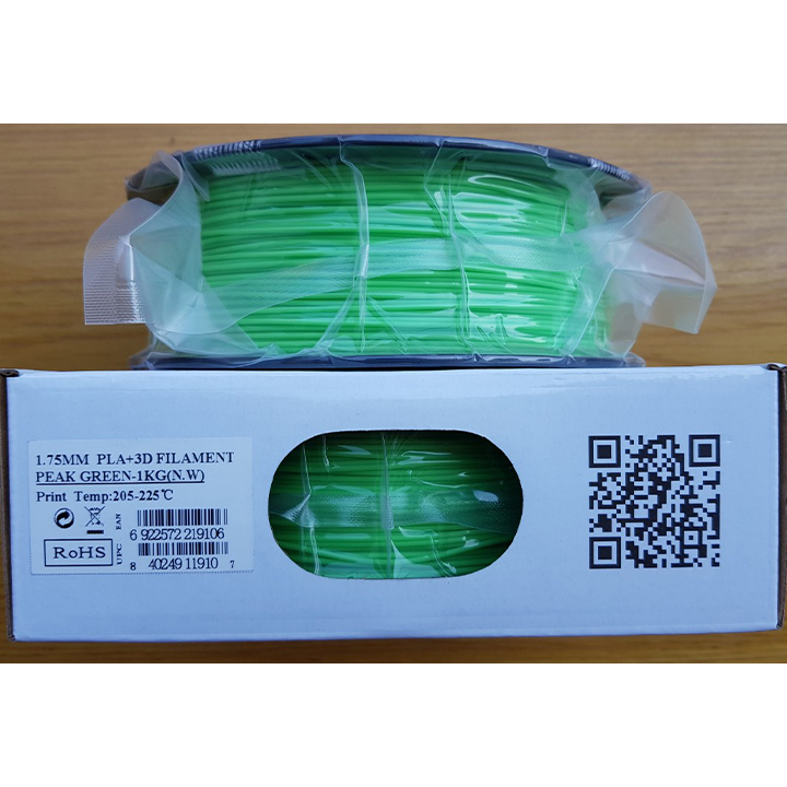 Nhựa in 3d ESUN PLA+ màu Peak Green chất lượng cao 1kg/Cuộn