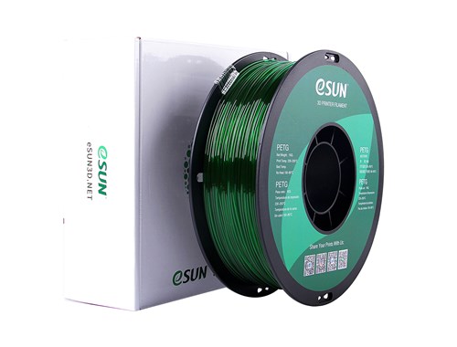 Nhựa in 3D ESUN PETG màu Green (Xanh Lá Cây Trong Suốt) 1Kg/Cuộn