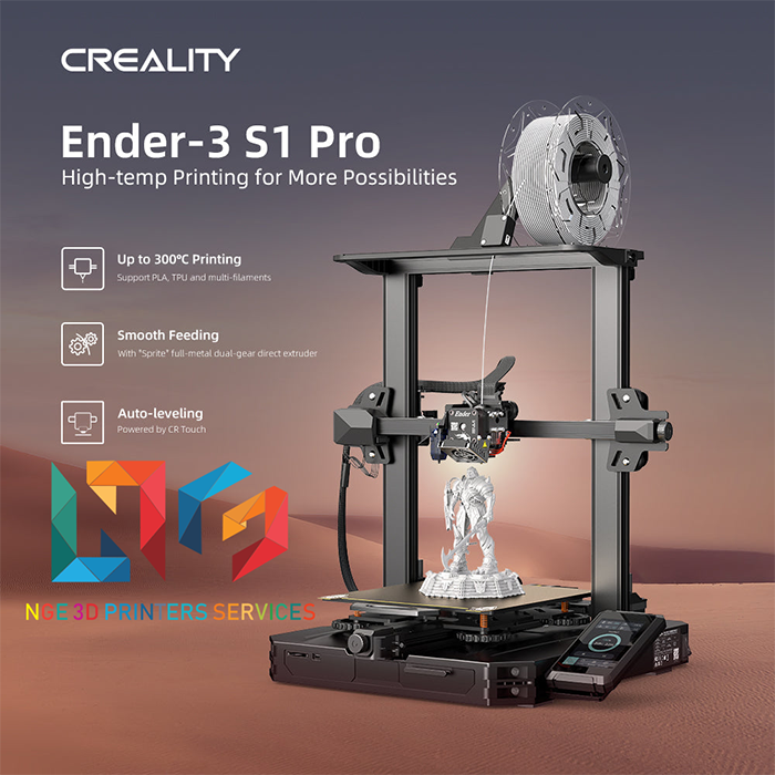 Máy in 3d Creality Ender 3 S1 Pro khổ in 22*22*27cm cân bàn tự động với CR-Touch