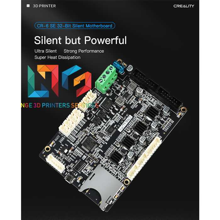 Board điều khiền im lặng Motherboard CR-ERA_V1.1.0.3 dùng cho máy in 3d CR-6 SE và CR-6 MAX