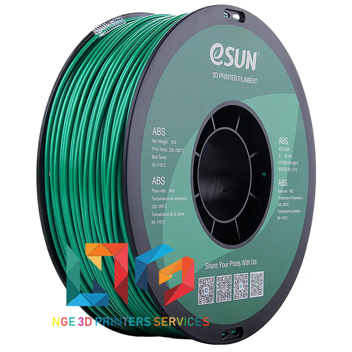 Nhựa in 3d eSun ABS cao cấp màu Green (Xanh Lá) 1kg/Cuộn