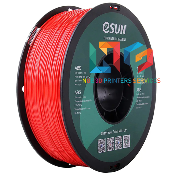 Nhựa in 3d eSun ABS cao cấp màu Red (Đỏ) 1kg/Cuộn