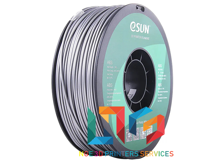 Nhựa in 3d eSun ABS cao cấp màu Silver (Bạc) 1kg/Cuộn