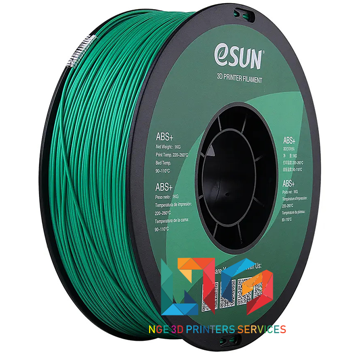 Nhựa in 3d ESUN ABS+ chất lượng cao màu Green 1kg/Cuộn