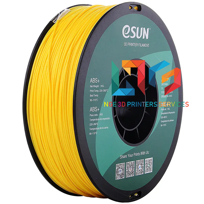 Nhựa in 3d ESUN ABS+ chất lượng cao màu Yellow (Vàng) 1kg/Cuộn