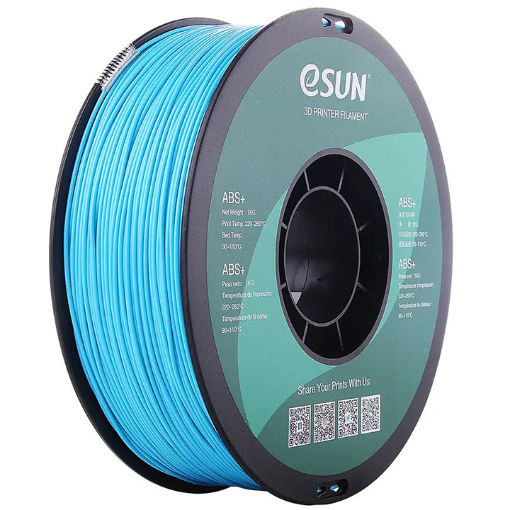 Nhựa in 3d ESUN ABS+ chất lượng cao màu Light Blue 1kg/Cuộn