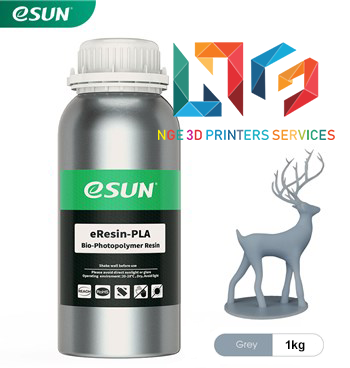 Nhựa in 3d Resin ESUN eResin-PLA màu Gray (Xám) 1000ml/Chai Nhôm