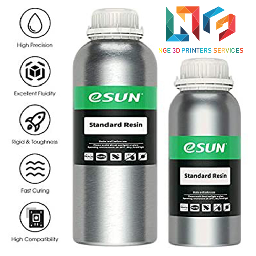 Nhựa in 3d eSun Standard Resin màu Sky Blue 500ml/Chai Nhôm