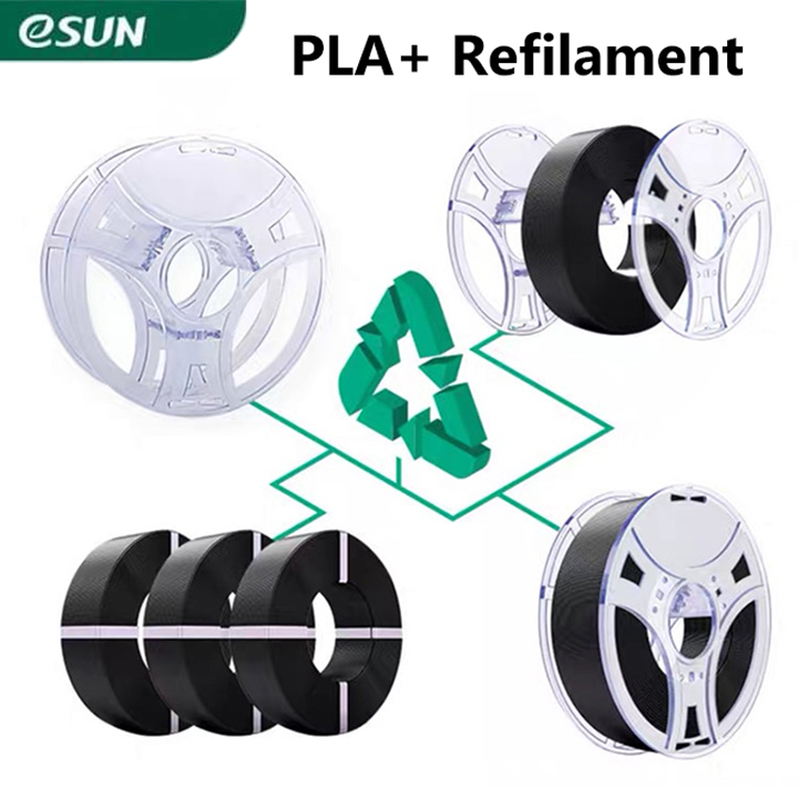 Nhựa in 3d eSun Re-Filament PLA+ (không lõi) 1kg/Cuộn