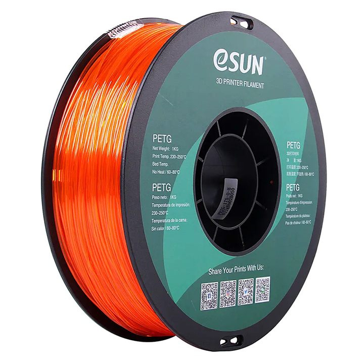 Nhựa in 3d ESUN PETG màu Orange (Cam) 1Kg/Cuộn