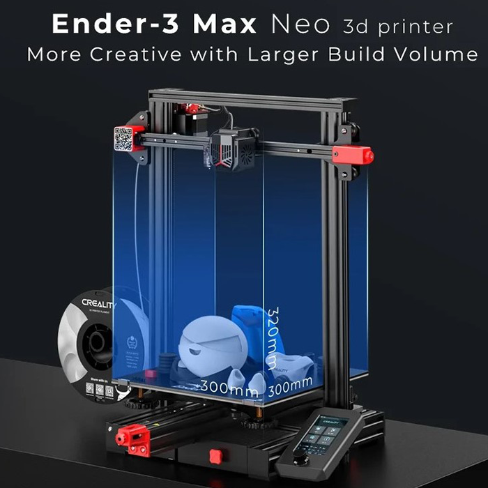 Máy in 3d Creality Ender 3 Max Neo cân bàn tự động với CR-Touch và kích thước in 30*30*32cm