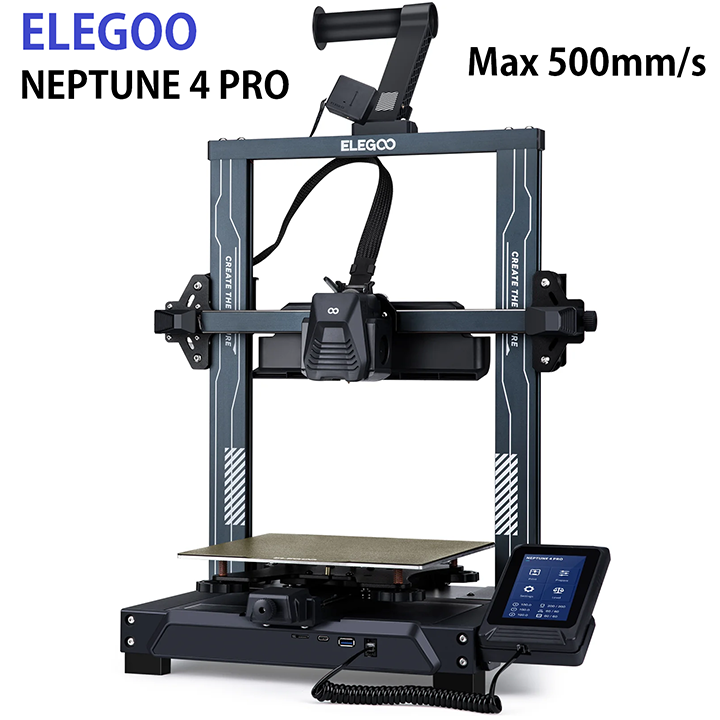 Máy in 3d Elegoo Neptune 4 Pro tốc độ max 500 mm/s