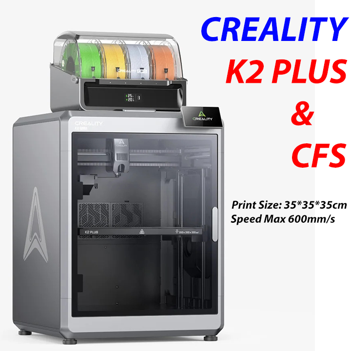 Máy in 3d nhiều màu Creality K2 Plus khổ in 35*35*35cm