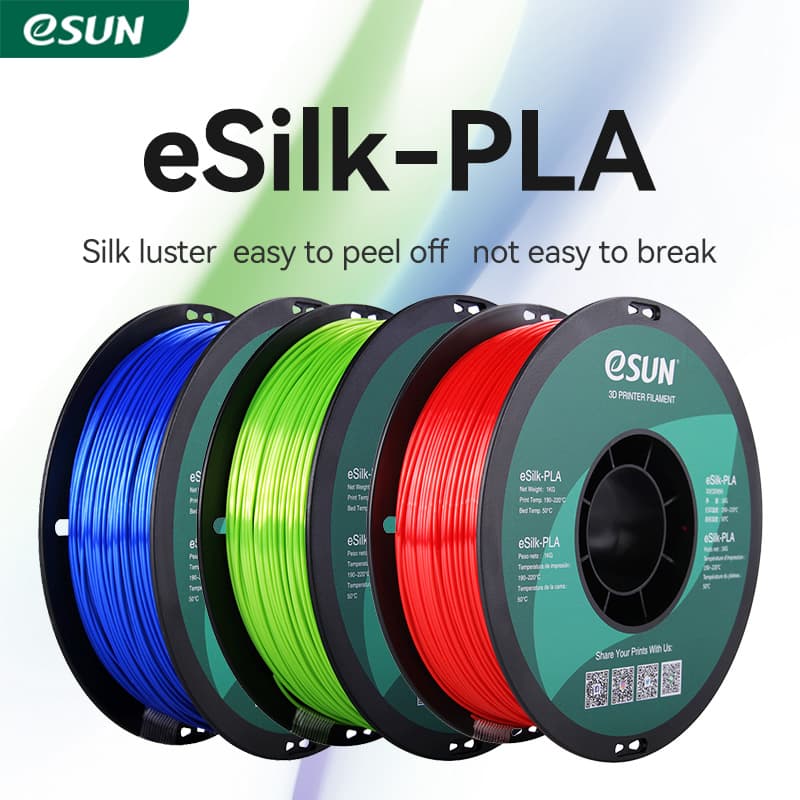 Nhựa in 3d eSun ePLA-Silk cao cấp màu bóng như lụa