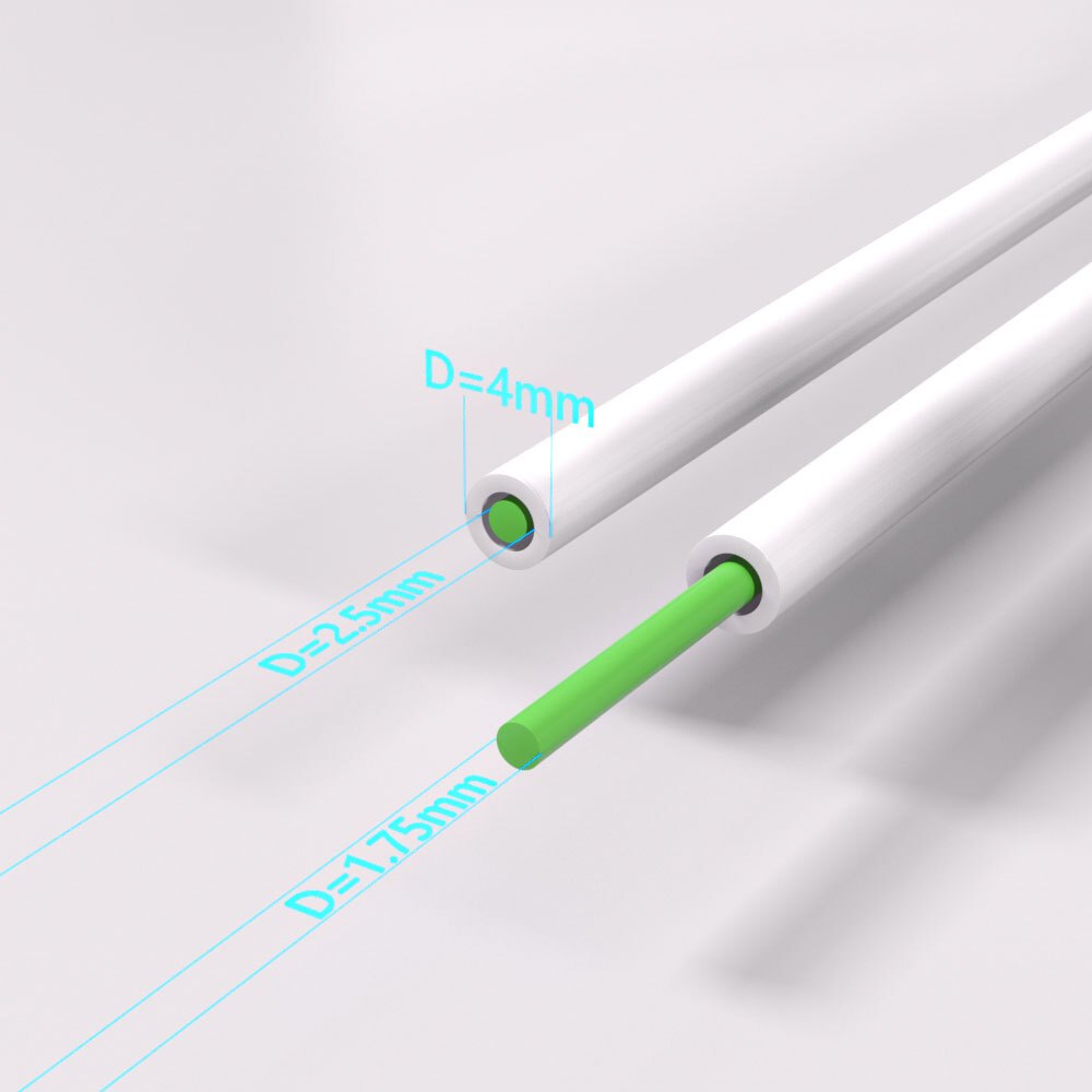 Ống dẫn nhựa Capricorn Teflon Tube màu White cho máy in 3d dài 1-2M