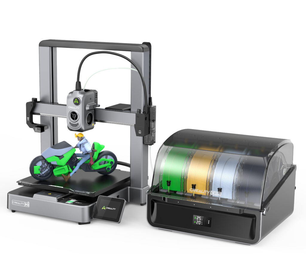 Máy in 3d FDM nhiều màu Creality Hi Combo tốc độ in max 500mm/s khổ in 26*26*30cm