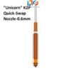 Đầu đùn sợi nhựa "Unicorn" K2P Quick-Swap Nozzle-0.4mm/0.6mm/0.8mm cho máy in 3d K2 PLus & Creality Hi