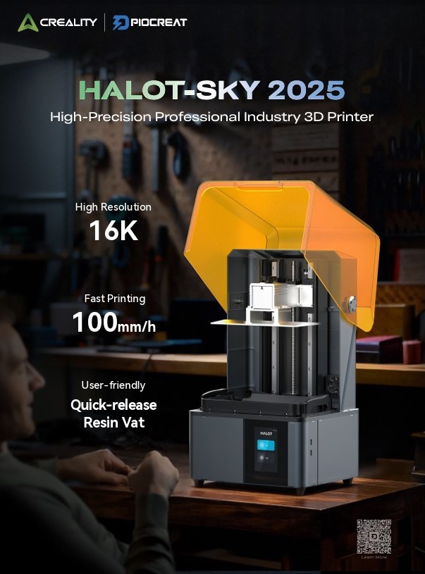 Máy In 3D Resin Creality HALOT SKY 16K 2025 tốc độ cao và độ chính xác cao