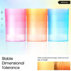 Nhựa in 3d cầu vồng trong suốt ESUN PLA-Clear Rainbow