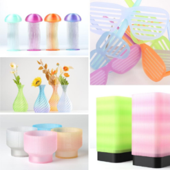 Nhựa in 3d cầu vồng trong suốt ESUN PLA-Clear Rainbow