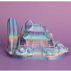 Nhựa in 3d ESUN PLA-Silk Rainbow Cao Cấp không tạp chất 1kg/Cuộn