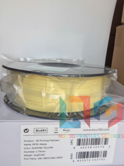 Nhựa in 3d ESUN PETG-Matte màu ALMOND YELLOW