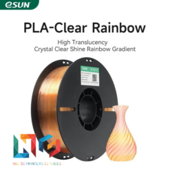 Nhựa in 3d cầu vồng trong suốt ESUN PLA-Clear Rainbow