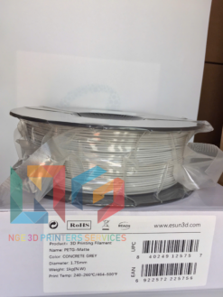 Nhựa in 3d ESUN PETG-Matte màu CONCRETE GREY
