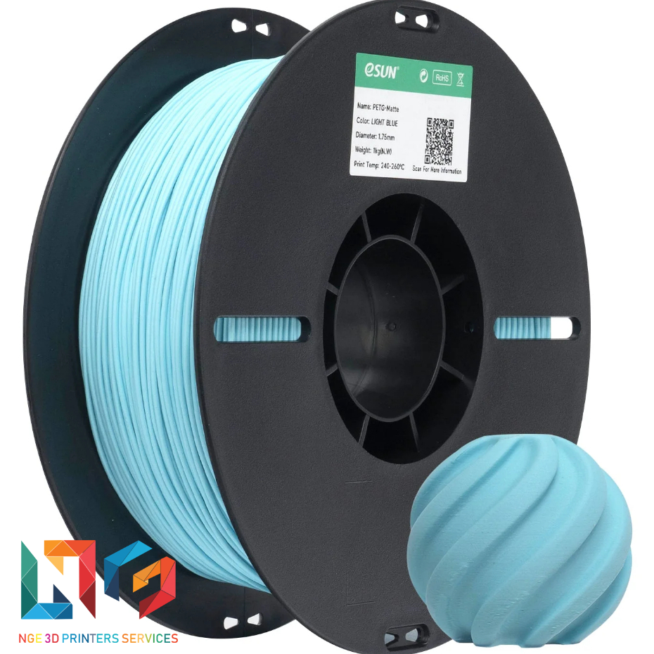 Nhựa in 3d ESUN PETG-Matte màu LIGHT BLUE