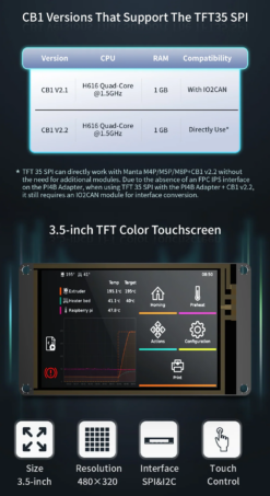 Màn hình cảm ứng BIGTREETECH TFT35 SPI V2.1 Touch Screen for CB1