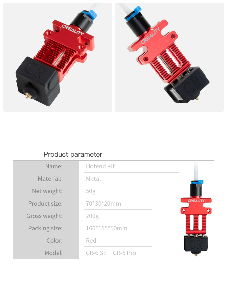 Bộ cụm đùn Hotend Kit cho máy in 3D Creality CR-6SE / CR-6 Max