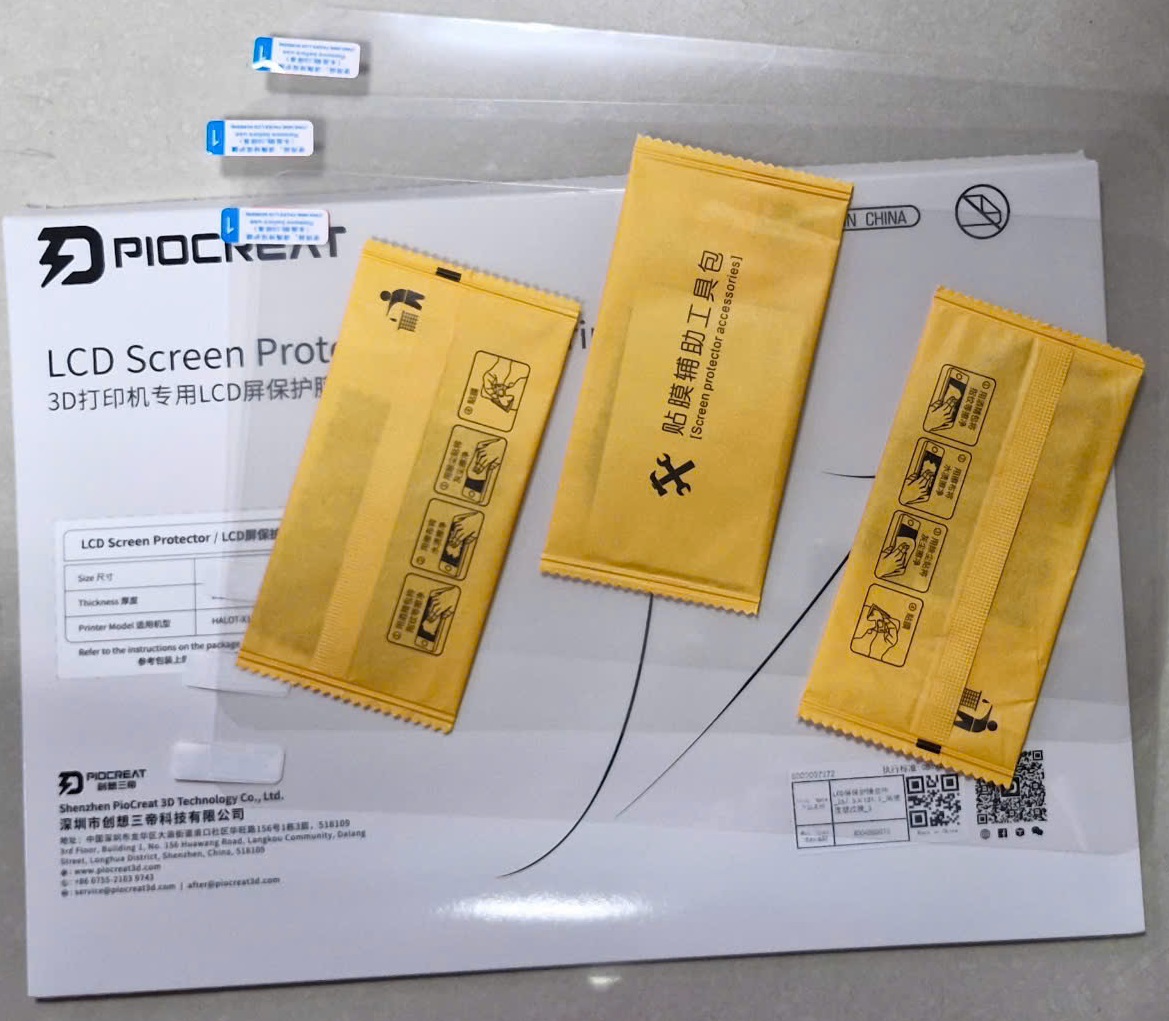 Miếng dán bảo vệ màn hình LCD Screen Protector cho máy in 3D Resin Creality HALOT-X1