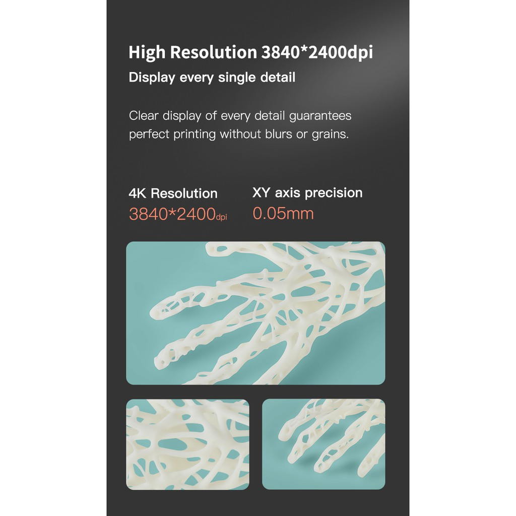Máy in 3d Resin LD006 4K khổ in 192*120*250mm