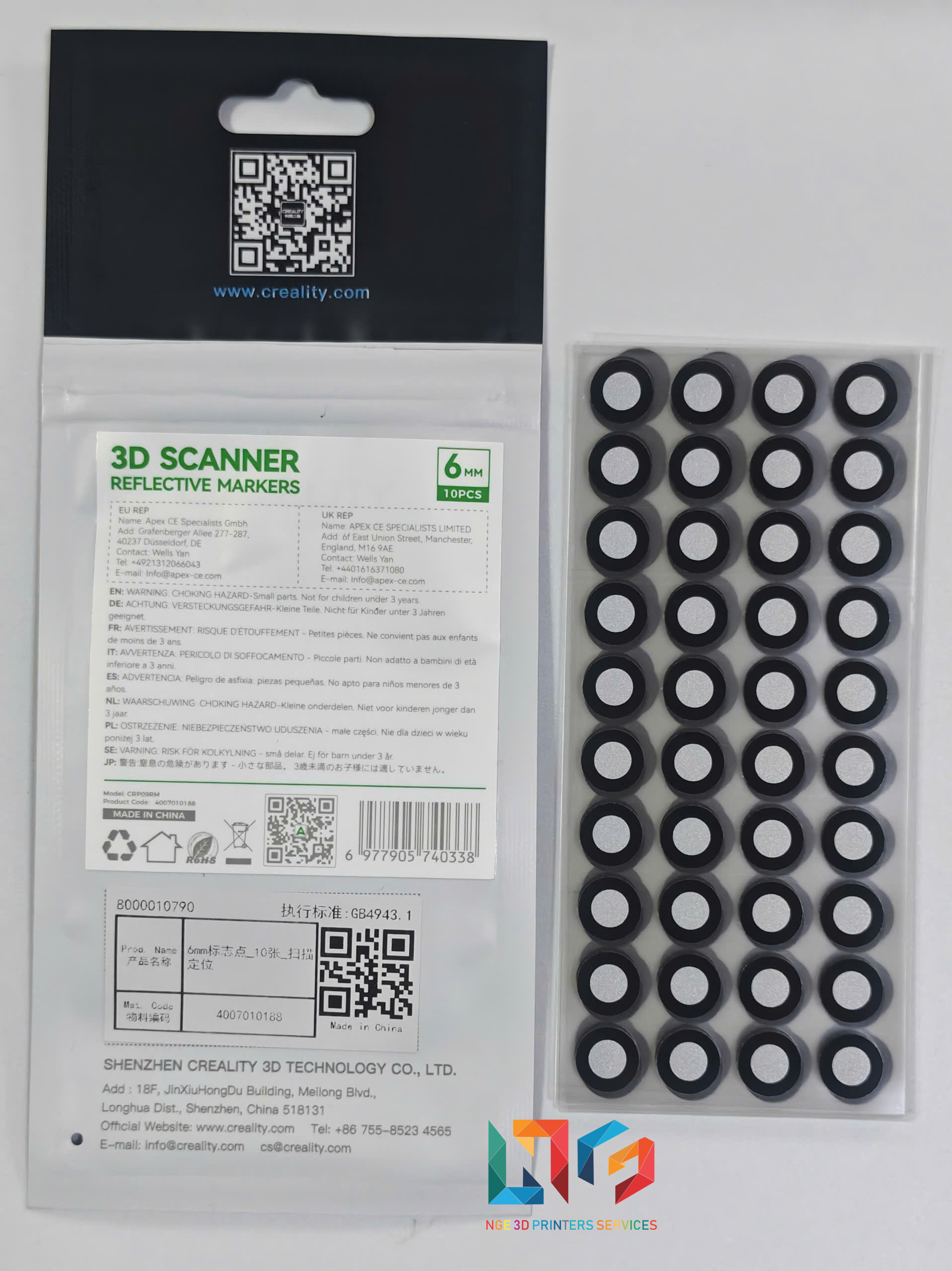 Điểm đánh dấu định vị mô hình cho máy Scan 3D