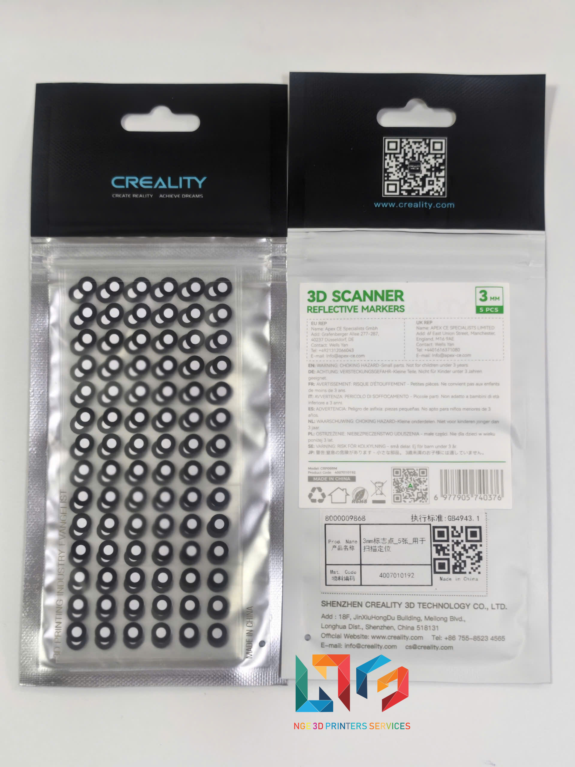 Điểm đánh dấu định vị mô hình cho máy Scan 3D