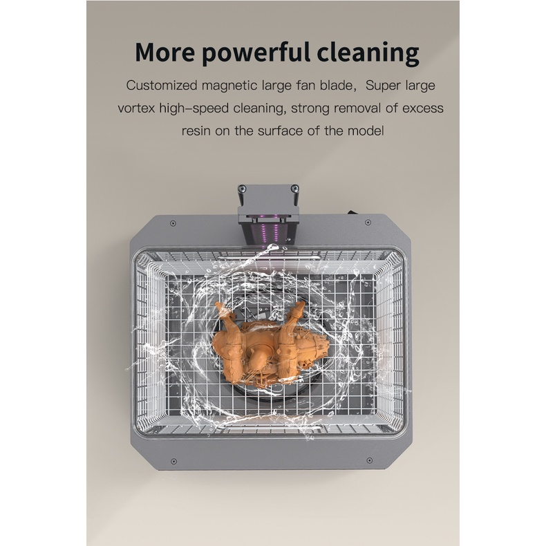 Máy rửa và phơi sáng đóng rắn UV cho mô hình in 3d resin Creality UW-02 Washing and Curing Machine