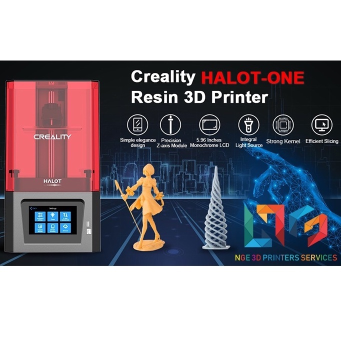 Máy in 3D Resin Creality Halot One 2k khổ in 127*80*160mm