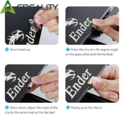 Kẹp giữ mặt bàn in 3D bằng thép không gỉ cho máy in 3D Creality Ender 3, 5, CR-20 Pro, 3 V2, 3S, CR-10S Pro.