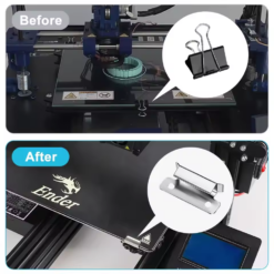 Kẹp giữ mặt bàn in 3D bằng thép không gỉ cho máy in 3D Creality Ender 3, 5, CR-20 Pro, 3 V2, 3S, CR-10S Pro.
