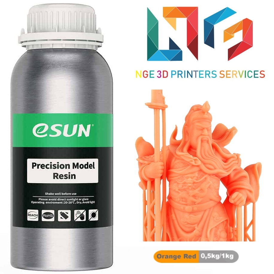 Nhựa in 3d ESUN Precision Model Resin màu Orange Red