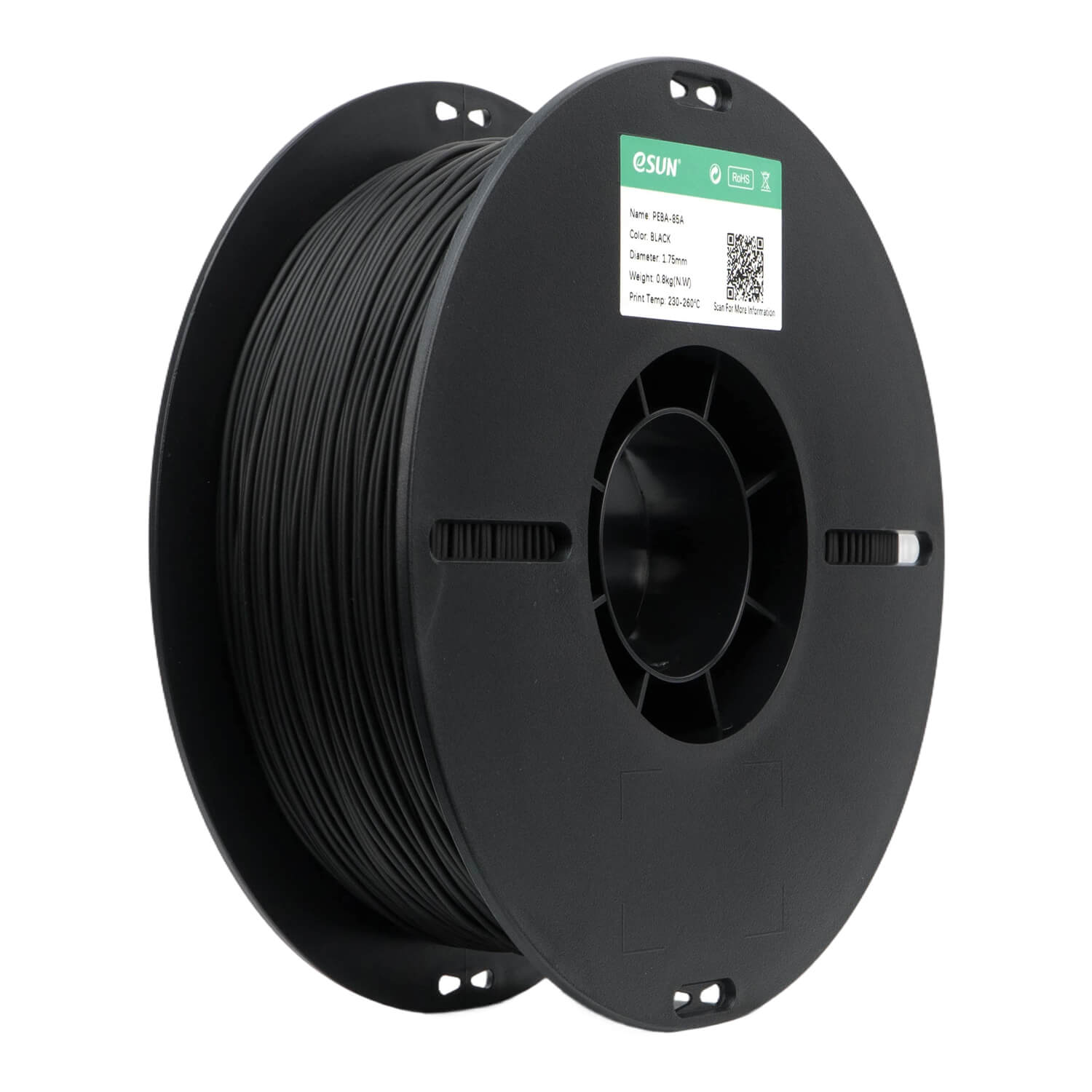 Nhựa in 3D eSun PEBA-85A chất lượng cao 1kg/cuộn màu Black