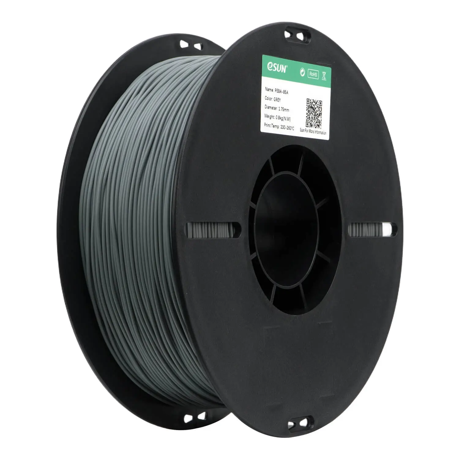 Nhựa in 3D eSun PEBA-85A chất lượng cao 1kg/cuộn màu Grey