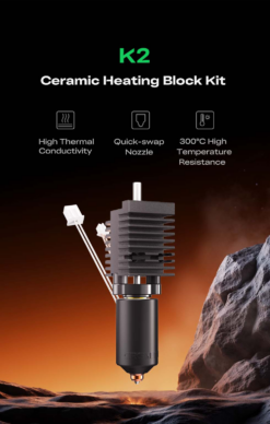 Bộ đầu đùn gốm Ceramic Heating Block Kit cho máy in 3D Creality K2 / K2 Pro