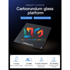 Tấm kính bàn in tinh thể Carbon Silicon Crystal Platform Glass Plate size 510*510*4mm