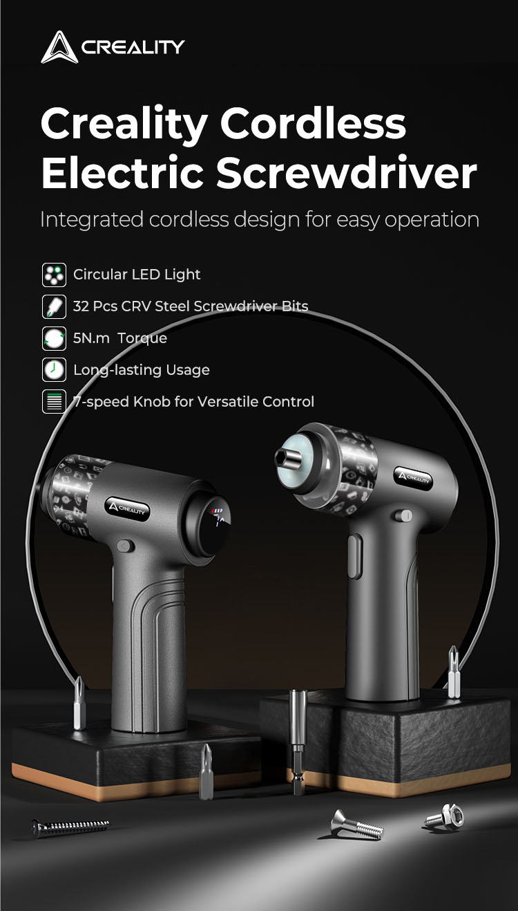 Bộ tua vít điện không dây Creality Cordless Electric Screwdriver Set