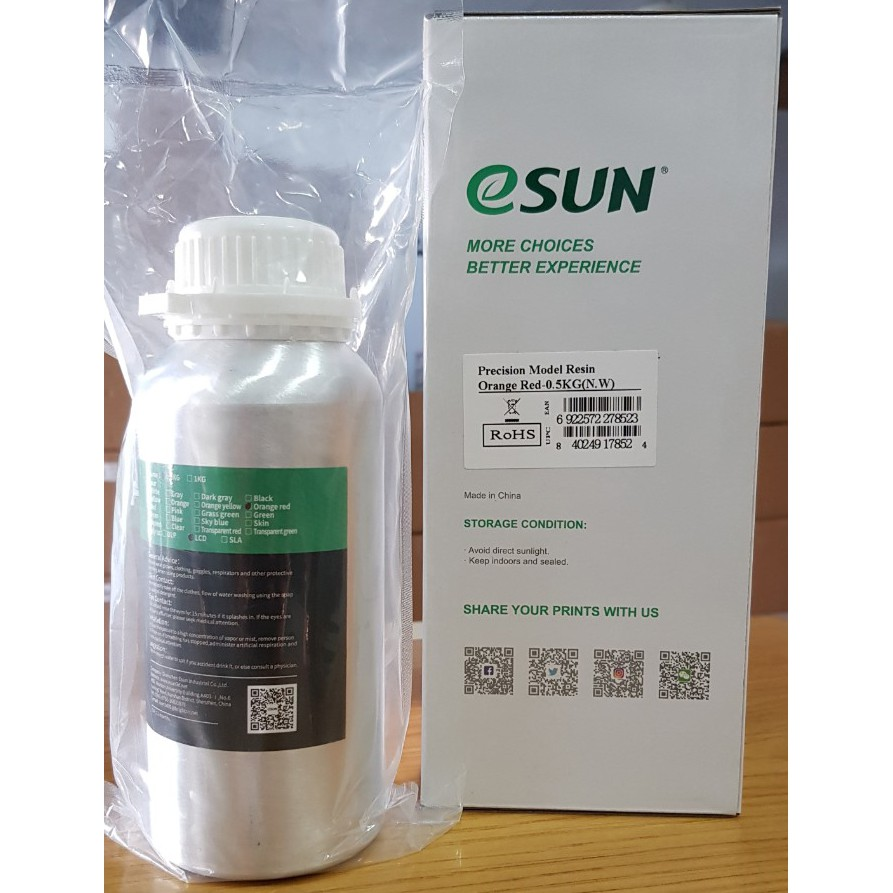 Nhựa in 3d ESUN Water Washable Precision Resin