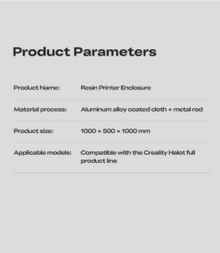 Vỏ bảo vệ, chống bụi, ngăn mùi, cách nhiệt Resin Printer Enclosure cho máy in 3D Resin Creality