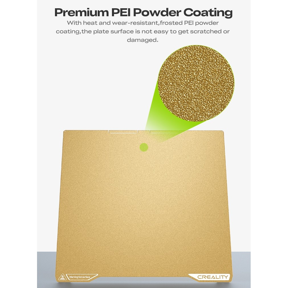 Tấm bàn in PEI hai mặt nhám mờ cho máy in 3d Creality K2 và K2 Pro
